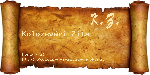 Kolozsvári Zita névjegykártya